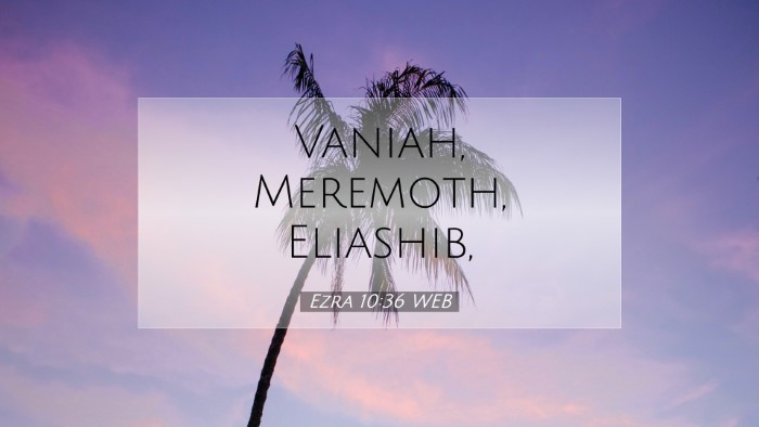Picture 07 - Ezra 10:36 WEB Desktop Wallpaper - Vaniah, Meremoth, - Desktop Bible Verse Wallpaper