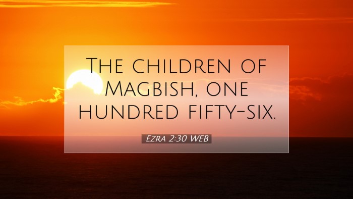 Picture 07 - Ezra 2:30 WEB Desktop Wallpaper - The children of Magbish, one hundred - Desktop Bible Verse Wallpaper