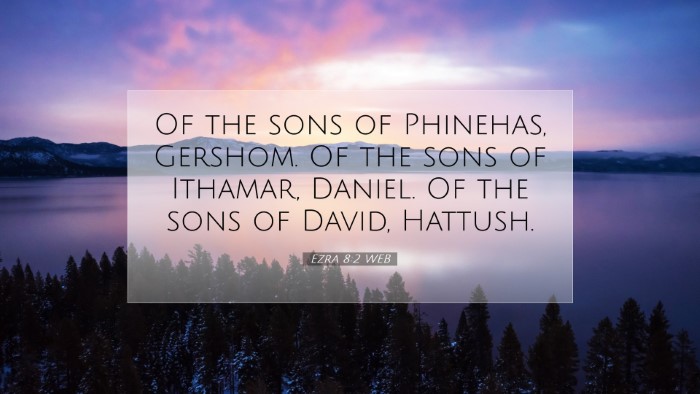 Picture 07 - Ezra 8:2 WEB Desktop Wallpaper - Of the sons of Phinehas, Gershom. Of the sons of - Desktop Bible Verse Wallpaper