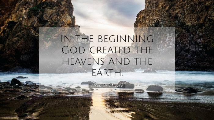 Picture 07 - Genesis 1:1 WEB Desktop Wallpaper - In the beginning God created the heavens and the - Desktop Bible Verse Wallpaper