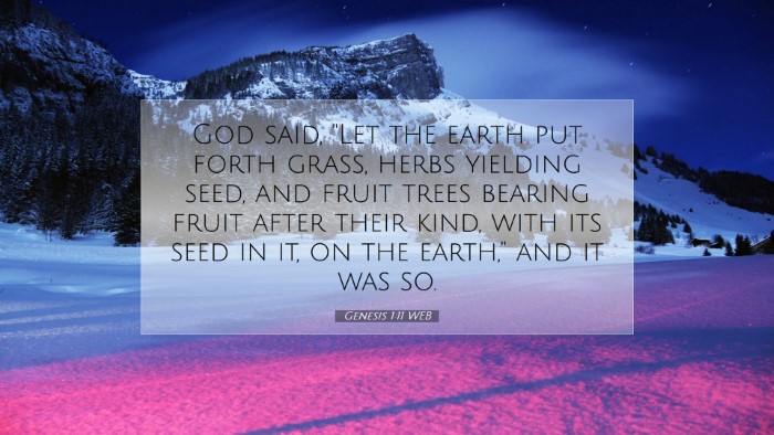 Picture 07 - Genesis 1:11 WEB Desktop Wallpaper - God said, 