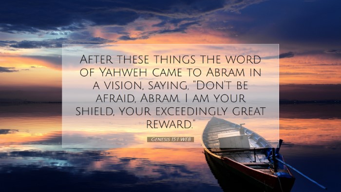 Picture 07 - Genesis 15:1 WEB Desktop Wallpaper - After these things the word of Yahweh came to - Desktop Bible Verse Wallpaper