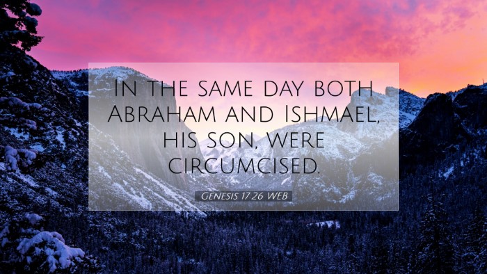 Picture 07 - Genesis 17:26 WEB Desktop Wallpaper - In the same day both Abraham and Ishmael, his - Desktop Bible Verse Wallpaper