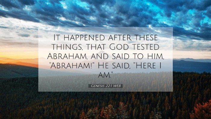 Picture 07 - Genesis 22:1 WEB Desktop Wallpaper - It happened after these things, that God tested - Desktop Bible Verse Wallpaper