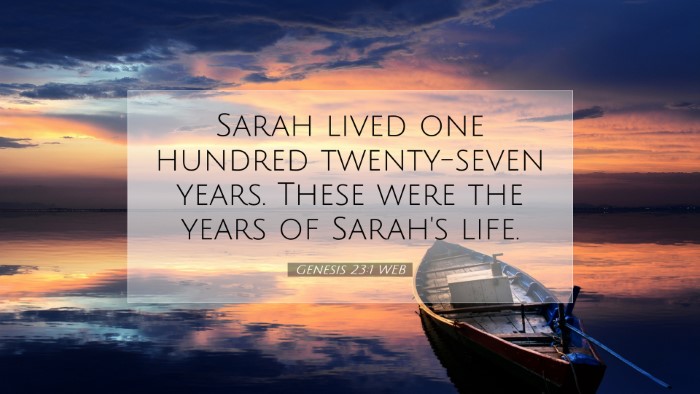 Picture 07 - Genesis 23:1 WEB Desktop Wallpaper - Sarah lived one hundred twenty-seven years. These - Desktop Bible Verse Wallpaper