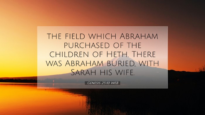 Picture 07 - Genesis 25:10 WEB Desktop Wallpaper - the field which Abraham purchased of the children - Desktop Bible Verse Wallpaper