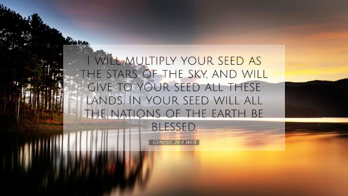 Picture 07 - Genesis 26:4 WEB Desktop Wallpaper - I will multiply your seed as the stars of the - Desktop Bible Verse Wallpaper
