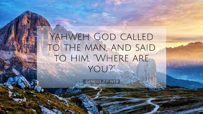 Picture 07 - Genesis 3:9 WEB Desktop Wallpaper - Yahweh God called to the man, and said to him, - Desktop Bible Verse Wallpaper