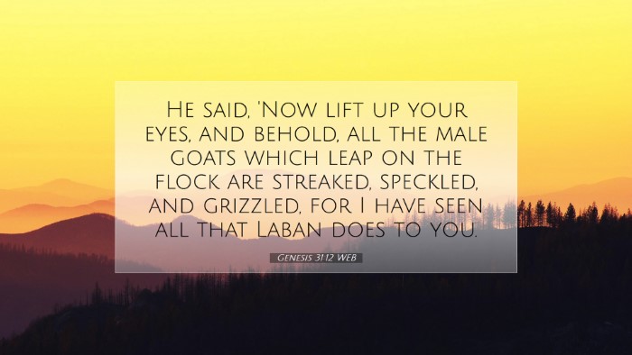 Picture 07 - Genesis 31:12 WEB Desktop Wallpaper - He said, 'Now lift up your eyes, and behold, all - Desktop Bible Verse Wallpaper