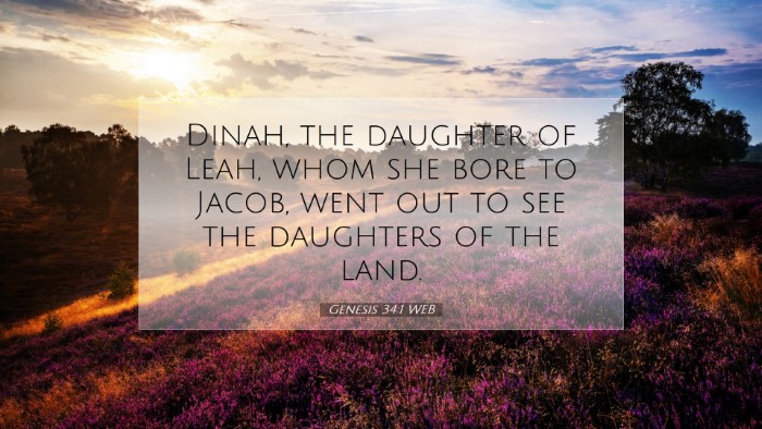 Picture 07 - Genesis 34:1 WEB Desktop Wallpaper - Dinah, the daughter of Leah, whom she bore to - Desktop Bible Verse Wallpaper
