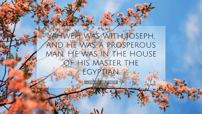 Picture 07 - Genesis 39:2 WEB Desktop Wallpaper - Yahweh was with Joseph, and he was a prosperous - Desktop Bible Verse Wallpaper