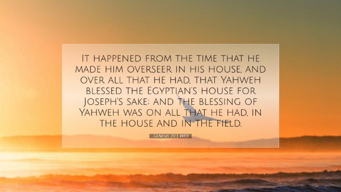 Picture 07 - Genesis 39:5 WEB Desktop Wallpaper - It happened from the time that he made him - Desktop Bible Verse Wallpaper