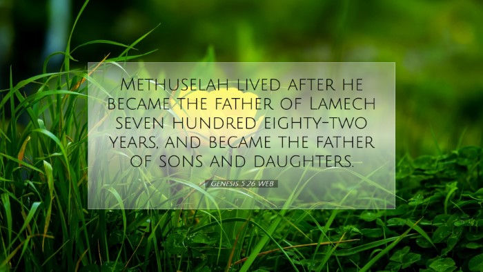 Picture 07 - Genesis 5:26 WEB Desktop Wallpaper - Methuselah lived after he became the father of - Desktop Bible Verse Wallpaper