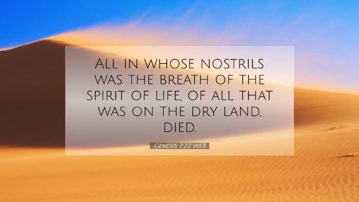 Picture 07 - Genesis 7:22 WEB Desktop Wallpaper - All in whose nostrils was the breath of the - Desktop Bible Verse Wallpaper