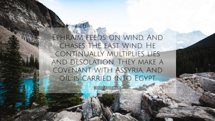 Picture 07 - Hosea 12:1 WEB Desktop Wallpaper - Ephraim feeds on wind, And chases the east wind. - Desktop Bible Verse Wallpaper