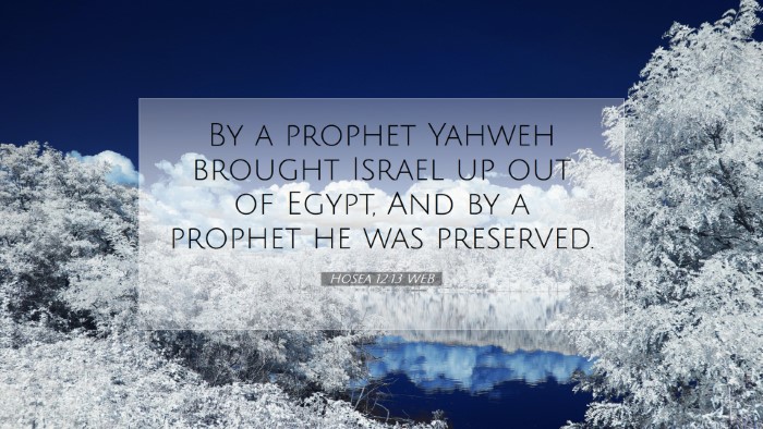 Picture 07 - Hosea 12:13 WEB Desktop Wallpaper - By a prophet Yahweh brought Israel up out of - Desktop Bible Verse Wallpaper