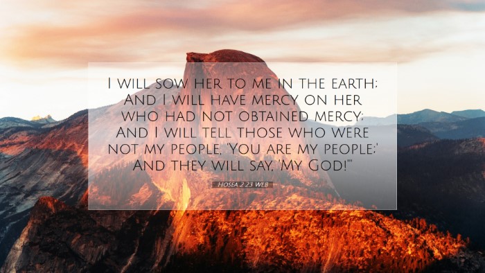 Picture 07 - Hosea 2:23 WEB Desktop Wallpaper - I will sow her to me in the earth; And I will - Desktop Bible Verse Wallpaper