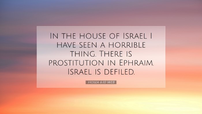 Picture 07 - Hosea 6:10 WEB Desktop Wallpaper - In the house of Israel I have seen a horrible - Desktop Bible Verse Wallpaper