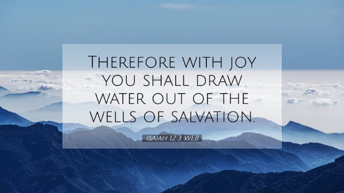 Picture 07 - Isaiah 12:3 WEB Desktop Wallpaper - Therefore with joy you shall draw water out of - Desktop Bible Verse Wallpaper