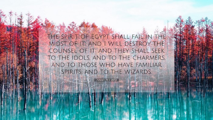 Picture 07 - Isaiah 19:3 WEB Desktop Wallpaper - The spirit of Egypt shall fail in the midst of - Desktop Bible Verse Wallpaper