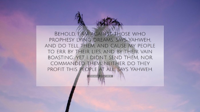 Picture 07 - Jeremiah 23:32 WEB Desktop Wallpaper - Behold, I am against those who prophesy lying - Desktop Bible Verse Wallpaper