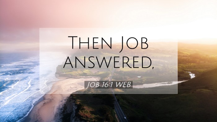 Picture 07 - Job 16:1 WEB Desktop Wallpaper - Then Job - Desktop Bible Verse Wallpaper