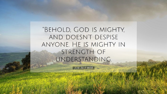 Picture 07 - Job 36:5 WEB Desktop Wallpaper - 