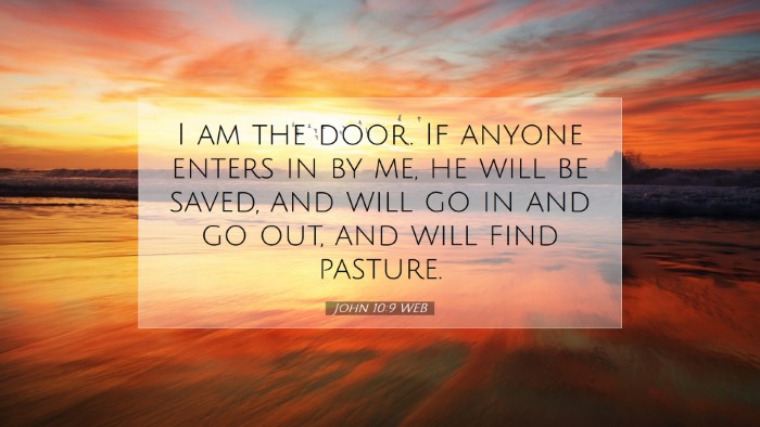 Picture 07 - John 10:9 WEB Desktop Wallpaper - I am the door. If anyone enters in by me, he will - Desktop Bible Verse Wallpaper