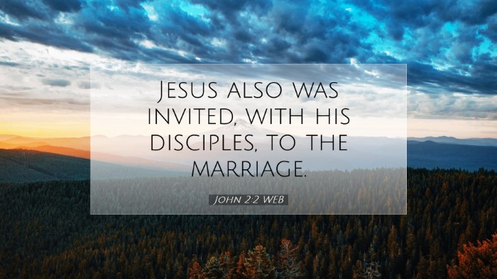 Picture 07 - John 2:2 WEB Desktop Wallpaper - Jesus also was invited, with his disciples, to - Desktop Bible Verse Wallpaper