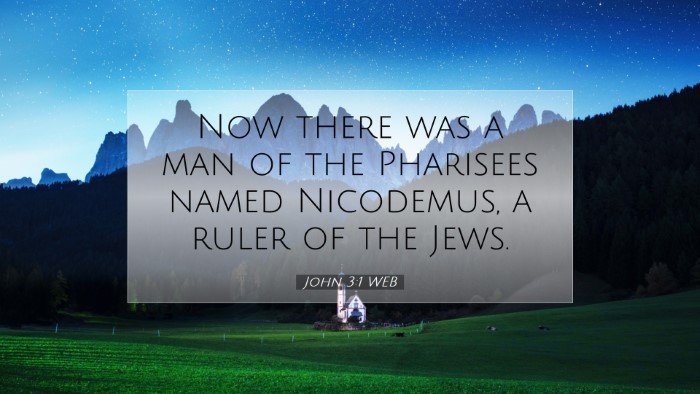 Picture 07 - John 3:1 WEB Desktop Wallpaper - Now there was a man of the Pharisees named - Desktop Bible Verse Wallpaper