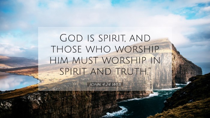 Picture 07 - John 4:24 WEB Desktop Wallpaper - God is spirit, and those who worship him must - Desktop Bible Verse Wallpaper