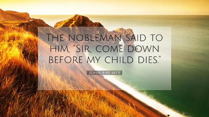 Picture 07 - John 4:49 WEB Desktop Wallpaper - The nobleman said to him, 