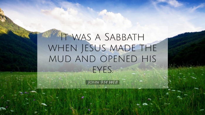 Picture 07 - John 9:14 WEB Desktop Wallpaper - It was a Sabbath when Jesus made the mud and - Desktop Bible Verse Wallpaper