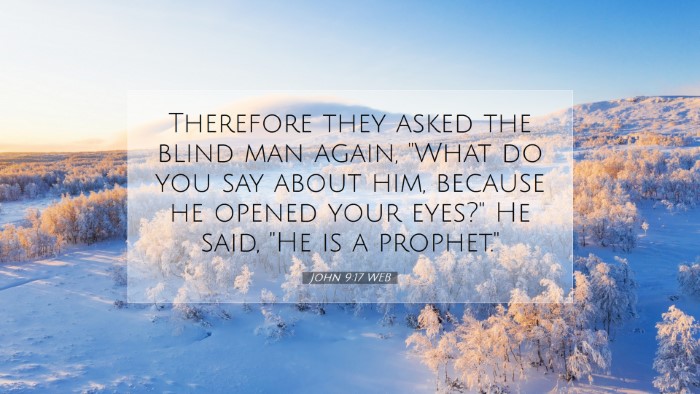 Picture 07 - John 9:17 WEB Desktop Wallpaper - Therefore they asked the blind man again, 
