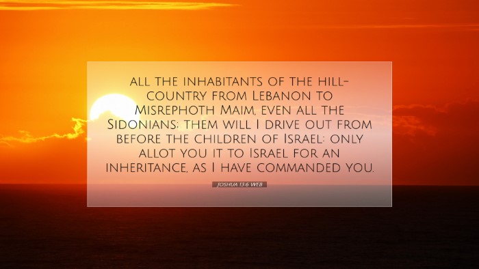 Picture 07 - Joshua 13:6 WEB Desktop Wallpaper - all the inhabitants of the hill-country from - Desktop Bible Verse Wallpaper