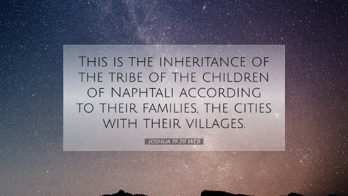 Picture 07 - Joshua 19:39 WEB Desktop Wallpaper - This is the inheritance of the tribe of the - Desktop Bible Verse Wallpaper