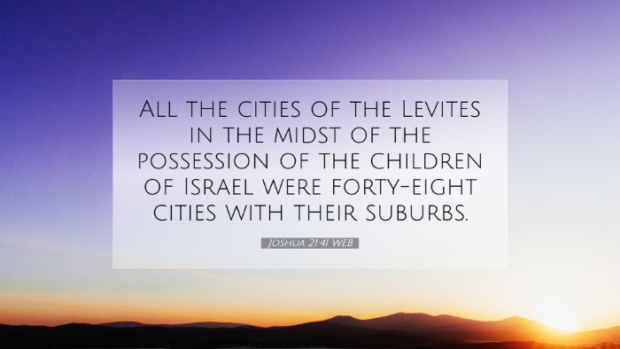 Picture 07 - Joshua 21:41 WEB Desktop Wallpaper - All the cities of the Levites in the midst of the - Desktop Bible Verse Wallpaper