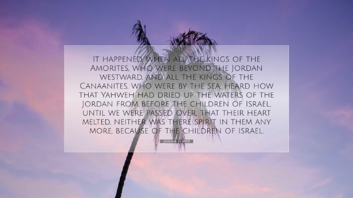 Picture 07 - Joshua 5:1 WEB Desktop Wallpaper - It happened, when all the kings of the Amorites, - Desktop Bible Verse Wallpaper