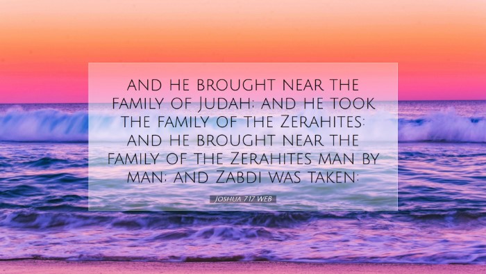 Picture 07 - Joshua 7:17 WEB Desktop Wallpaper - and he brought near the family of Judah; and he - Desktop Bible Verse Wallpaper