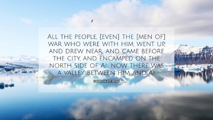 Picture 07 - Joshua 8:11 WEB Desktop Wallpaper - All the people, [even] the [men of] war who were - Desktop Bible Verse Wallpaper