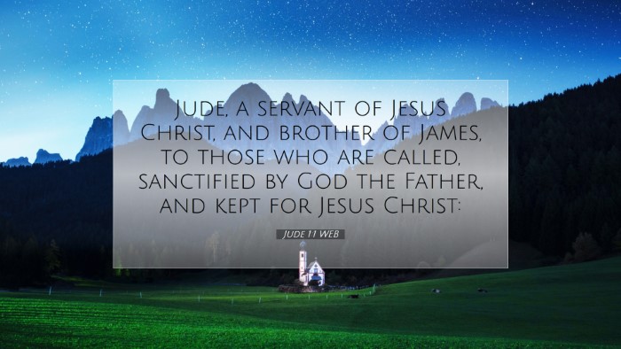 Picture 07 - Jude 1:1 WEB Desktop Wallpaper - Jude, a servant of Jesus Christ, and brother of - Desktop Bible Verse Wallpaper