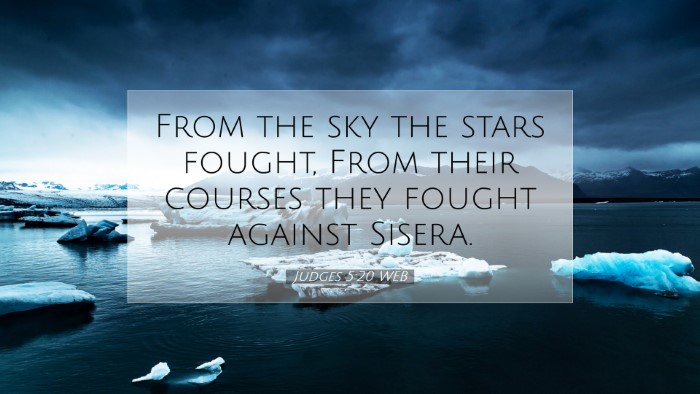 Picture 07 - Judges 5:20 WEB Desktop Wallpaper - From the sky the stars fought, From their courses - Desktop Bible Verse Wallpaper