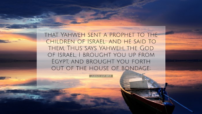 Picture 07 - Judges 6:8 WEB Desktop Wallpaper - that Yahweh sent a prophet to the children of - Desktop Bible Verse Wallpaper