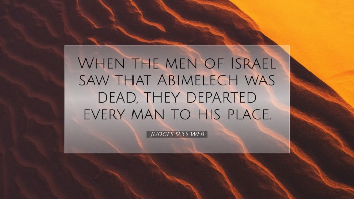 Picture 07 - Judges 9:55 WEB Desktop Wallpaper - When the men of Israel saw that Abimelech was - Desktop Bible Verse Wallpaper