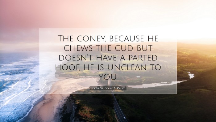 Picture 07 - Leviticus 11:5 WEB Desktop Wallpaper - The coney, because he chews the cud but doesn't - Desktop Bible Verse Wallpaper