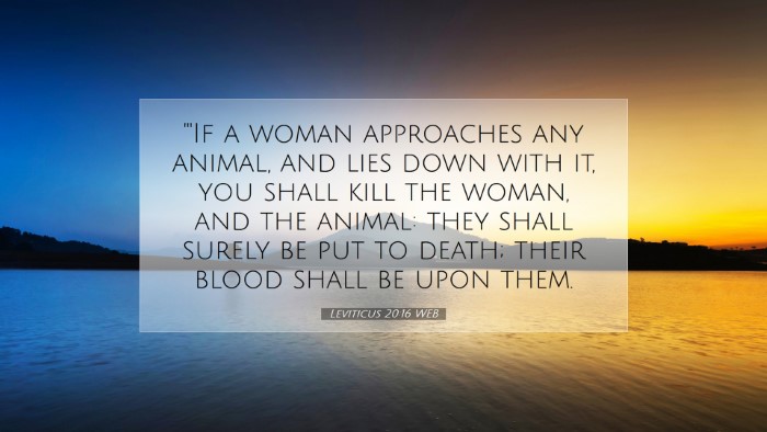 Picture 07 - Leviticus 20:16 WEB Desktop Wallpaper - 