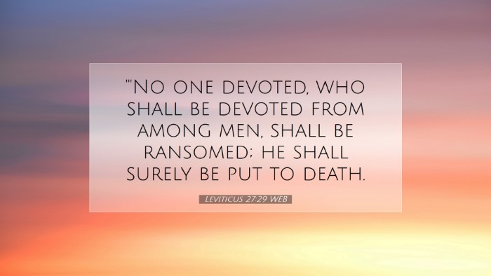 Picture 07 - Leviticus 27:29 WEB Desktop Wallpaper - 