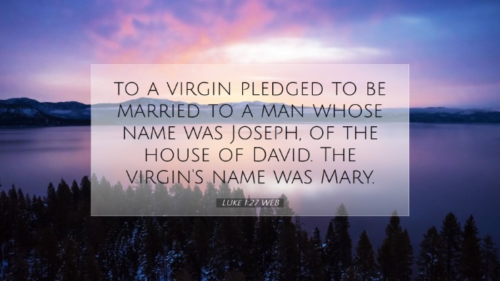 Picture 07 - Luke 1:27 WEB Desktop Wallpaper - to a virgin pledged to be married to a man whose - Desktop Bible Verse Wallpaper