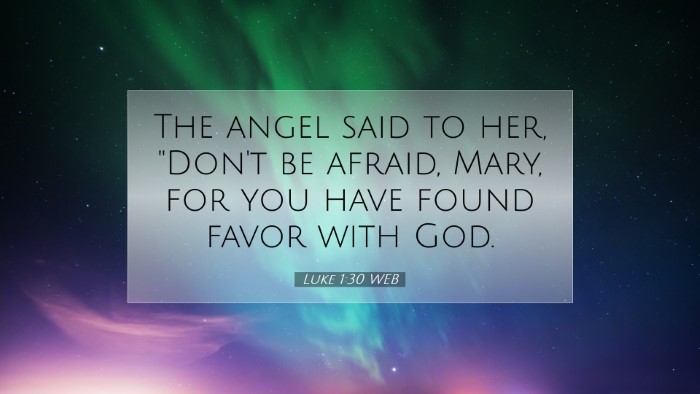 Picture 07 - Luke 1:30 WEB Desktop Wallpaper - The angel said to her, 