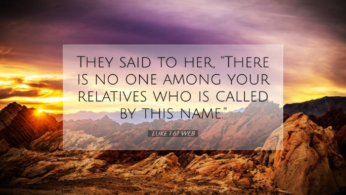 Picture 07 - Luke 1:61 WEB Desktop Wallpaper - They said to her, 
